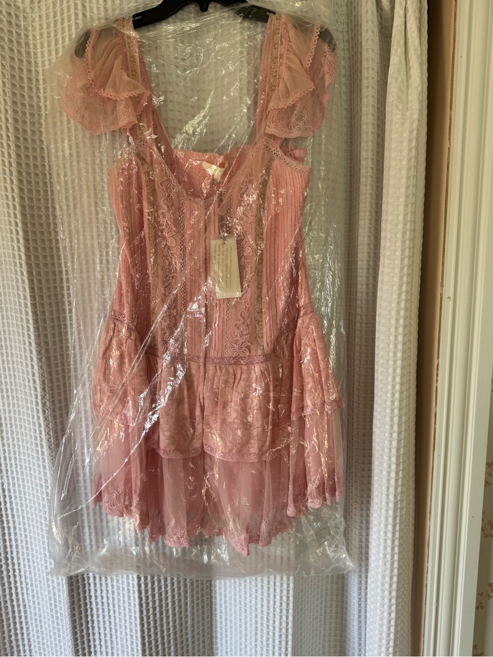 NWT LoveShackFancy XXL Rowley Dress in Candy Pink